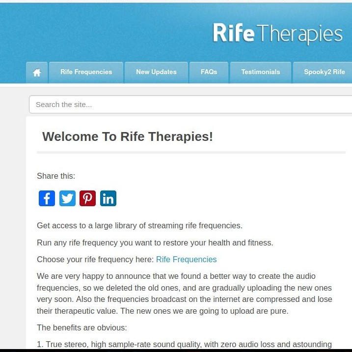 Rife Frequenzen